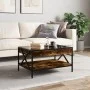 Coffee table with Infinity LED smoked oak 70x50x38 cm by , Coffee table - Ref: Foro24-847704, Price: 88,84 €, Discount: %