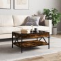 Mitteltisch mit Infinity LED in geräucherter Eiche 70x50x38 cm von , Couchtisch - Ref: Foro24-847704, Preis: 89,99 €, Rabatt: %
