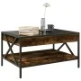 Coffee table with Infinity LED smoked oak 70x50x38 cm by , Coffee table - Ref: Foro24-847704, Price: 88,84 €, Discount: %