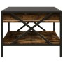 Coffee table with Infinity LED smoked oak 70x50x38 cm by , Coffee table - Ref: Foro24-847704, Price: 89,99 €, Discount: %