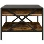 Coffee table with Infinity LED smoked oak 70x50x38 cm by , Coffee table - Ref: Foro24-847704, Price: 88,84 €, Discount: %