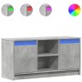 Mueble de TV LED madera ingeniería gris hormigón 100x34x50 cm de , Muebles TV - Ref: Foro24-852190, Precio: 82,15 €, Descuent...
