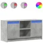 TV-Schrank aus grauem Beton-Ingenieurholz mit LED-Beleuchtung, 100x34x50 cm. von , TV-Möbel - Ref: Foro24-852190, Preis: 80,8...