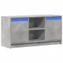 TV-Schrank aus grauem Beton-Ingenieurholz mit LED-Beleuchtung, 100x34x50 cm. von , TV-Möbel - Ref: Foro24-852190, Preis: 80,8...