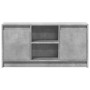 Mueble de TV LED madera ingeniería gris hormigón 100x34x50 cm