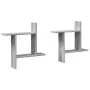 Wall shelf 2 units engineered wood gray Sonoma 50x12x50cm by , Shelves and shelves - Ref: Foro24-853259, Price: 24,19 €, Disc...