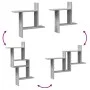 Wall shelf 2 units engineered wood gray Sonoma 50x12x50cm by , Shelves and shelves - Ref: Foro24-853259, Price: 24,19 €, Disc...
