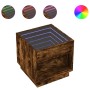 Mitteltisch mit Infinity LED in geräucherter Eiche 50x50x50 cm von , Couchtisch - Ref: Foro24-847655, Preis: 85,80 €, Rabatt: %