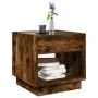 Coffee table with Infinity LED smoked oak 50x50x50 cm by , Coffee table - Ref: Foro24-847655, Price: 84,60 €, Discount: %