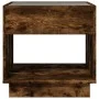 Coffee table with Infinity LED smoked oak 50x50x50 cm by , Coffee table - Ref: Foro24-847655, Price: 84,60 €, Discount: %