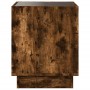 Coffee table with Infinity LED smoked oak 50x50x50 cm by , Coffee table - Ref: Foro24-847655, Price: 85,80 €, Discount: %