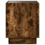 Coffee table with Infinity LED smoked oak 50x50x50 cm by , Coffee table - Ref: Foro24-847655, Price: 84,60 €, Discount: %