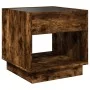 Coffee table with Infinity LED smoked oak 50x50x50 cm by , Coffee table - Ref: Foro24-847655, Price: 84,60 €, Discount: %