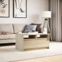 Center table with LED lights made of Sonoma oak engineered wood by , Coffee table - Ref: Foro24-851993, Price: 97,39 €, Disco...