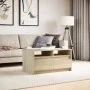 Center table with LED lights made of Sonoma oak engineered wood by , Coffee table - Ref: Foro24-851993, Price: 96,93 €, Disco...