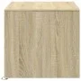 Center table with LED lights made of Sonoma oak engineered wood by , Coffee table - Ref: Foro24-851993, Price: 96,93 €, Disco...