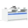 White engineered wood coffee table with LED lights by , Coffee table - Ref: Foro24-851991, Price: 89,48 €, Discount: %