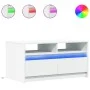 White engineered wood coffee table with LED lights by , Coffee table - Ref: Foro24-851991, Price: 89,48 €, Discount: %
