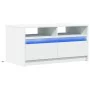 White engineered wood coffee table with LED lights by , Coffee table - Ref: Foro24-851991, Price: 89,48 €, Discount: %