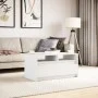 White engineered wood coffee table with LED lights by , Coffee table - Ref: Foro24-851991, Price: 89,48 €, Discount: %
