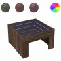 Coffee table with Infinity LED brown oak 50x50x30 cm by , Coffee table - Ref: Foro24-847608, Price: 69,84 €, Discount: %