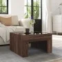Coffee table with Infinity LED brown oak 50x50x30 cm by , Coffee table - Ref: Foro24-847608, Price: 69,84 €, Discount: %