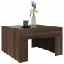 Coffee table with Infinity LED brown oak 50x50x30 cm by , Coffee table - Ref: Foro24-847608, Price: 69,84 €, Discount: %