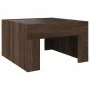 Coffee table with Infinity LED brown oak 50x50x30 cm by , Coffee table - Ref: Foro24-847608, Price: 69,84 €, Discount: %