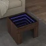 Coffee table with Infinity LED brown oak 40x40x30 cm by , Coffee table - Ref: Foro24-847601, Price: 56,87 €, Discount: %