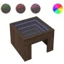 Coffee table with Infinity LED brown oak 40x40x30 cm by , Coffee table - Ref: Foro24-847601, Price: 56,87 €, Discount: %