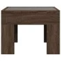 Coffee table with Infinity LED brown oak 40x40x30 cm by , Coffee table - Ref: Foro24-847601, Price: 56,87 €, Discount: %