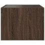 Coffee table with Infinity LED brown oak 40x40x30 cm by , Coffee table - Ref: Foro24-847601, Price: 56,87 €, Discount: %