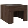 Coffee table with Infinity LED brown oak 40x40x30 cm by , Coffee table - Ref: Foro24-847601, Price: 56,87 €, Discount: %