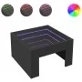 Coffee table with Infinity LED black 50x50x30 cm by , Coffee table - Ref: Foro24-847603, Price: 69,72 €, Discount: %