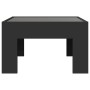 Coffee table with Infinity LED black 50x50x30 cm by , Coffee table - Ref: Foro24-847603, Price: 70,54 €, Discount: %