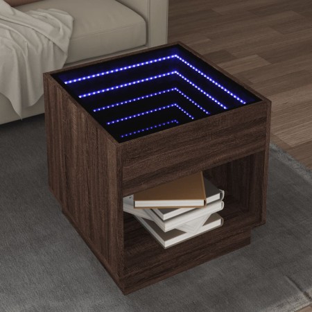 Couchtisch mit Infinity LED in Eichenbraun 50x50x50 cm von , Couchtisch - Ref: Foro24-847657, Preis: 85,73 €, Rabatt: %