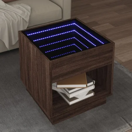 Couchtisch mit Infinity LED in Eichenbraun 50x50x50 cm von , Couchtisch - Ref: Foro24-847657, Preis: 84,54 €, Rabatt: %
