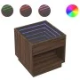 Coffee table with Infinity LED brown oak 50x50x50 cm by , Coffee table - Ref: Foro24-847657, Price: 84,54 €, Discount: %