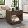 Coffee table with Infinity LED brown oak 50x50x50 cm by , Coffee table - Ref: Foro24-847657, Price: 84,54 €, Discount: %