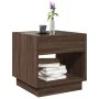 Coffee table with Infinity LED brown oak 50x50x50 cm by , Coffee table - Ref: Foro24-847657, Price: 84,54 €, Discount: %