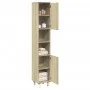Armario de baño madera ingeniería roble Sonoma 30,5x30x179 cm de , Muebles de baño - Ref: Foro24-849631, Precio: 70,03 €, Des...