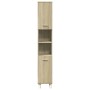 Badezimmerschrank aus Sonoma-Eichenfurnier, 30,5x30x179 cm. von , Badezimmermöbel - Ref: Foro24-849631, Preis: 70,92 €, Rabat...