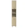 Engineered wood bathroom cabinet in Sonoma oak, 30.5x30x179 cm. by , Bathroom furniture - Ref: Foro24-849631, Price: 70,03 €,...