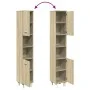 Engineered wood bathroom cabinet in Sonoma oak, 30.5x30x179 cm. by , Bathroom furniture - Ref: Foro24-849631, Price: 70,03 €,...