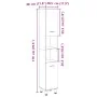 Engineered wood bathroom cabinet in Sonoma oak, 30.5x30x179 cm. by , Bathroom furniture - Ref: Foro24-849631, Price: 70,03 €,...