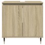 Engineered wood bathroom cabinet in Sonoma oak, 58x33x60 cm. by , Bathroom furniture - Ref: Foro24-849673, Price: 51,88 €, Di...