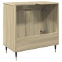 Engineered wood bathroom cabinet in Sonoma oak, 58x33x60 cm. by , Bathroom furniture - Ref: Foro24-849673, Price: 51,88 €, Di...
