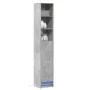 Display cabinet with LED lights, engineered wood in gray concrete, 36x32.5x200 cm by , Sideboards - Ref: Foro24-852127, Price...