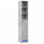 Sideboard mit LED-Beleuchtung, Holzoptik in Grau-Beton, 36x32,5x200 cm. von , Sideboards - Ref: Foro24-852127, Preis: 83,31 €...