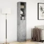 Display cabinet with LED lights, engineered wood in gray concrete, 36x32.5x200 cm by , Sideboards - Ref: Foro24-852127, Price...
